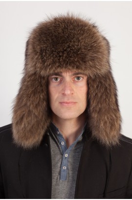 Raccoon fur hat - Russian style